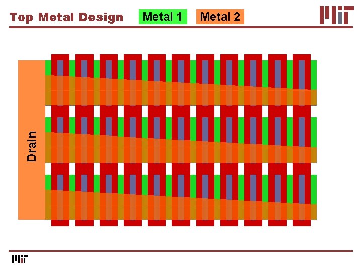 Drain Top Metal Design Metal 1 Metal 2 