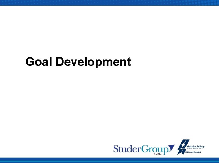 Goal Development 