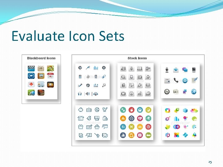 Evaluate Icon Sets 25 