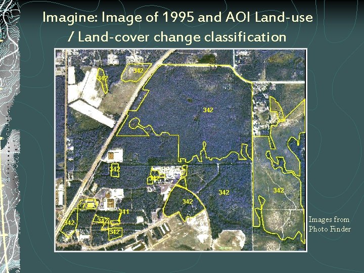 Imagine: Image of 1995 and AOI Land-use / Land-cover change classification 342 342 730