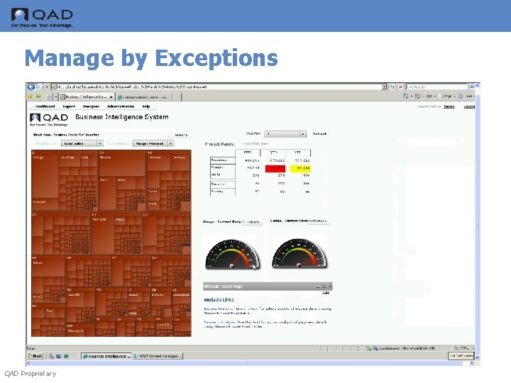 Manage by Exceptions QAD Proprietary 