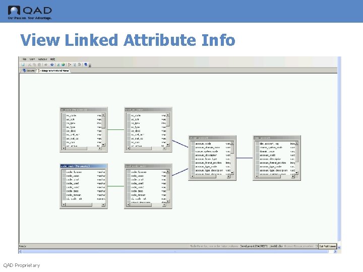 View Linked Attribute Info QAD Proprietary 