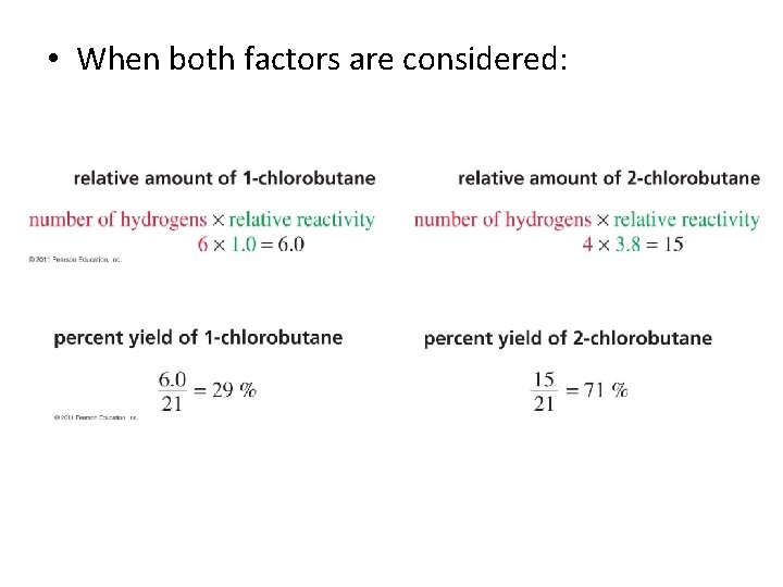  • When both factors are considered: 