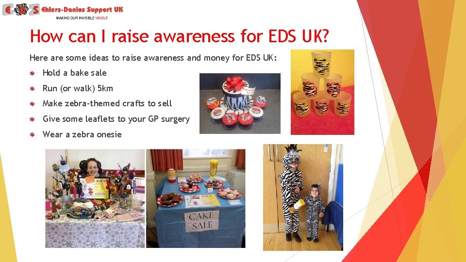 How can I raise awareness for EDS UK? Here are some ideas to raise