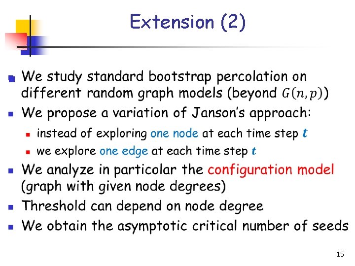 Extension (2) n 15 