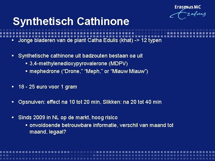 Synthetisch Cathinone § Jonge bladeren van de plant Catha Edulis (khat) -> 12 typen