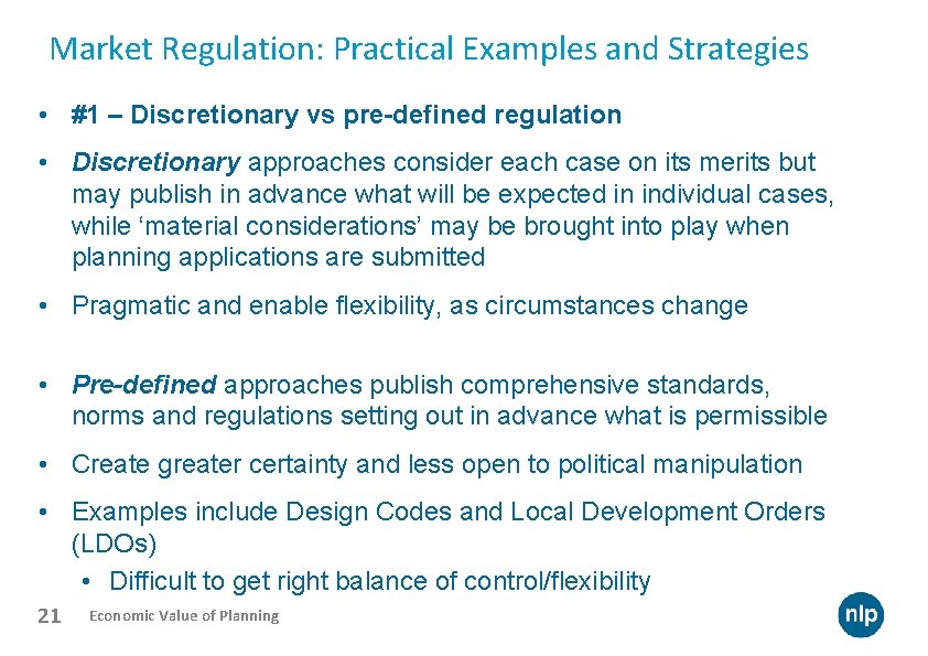 Market Regulation: Practical Examples and Strategies • #1 – Discretionary vs pre-defined regulation •