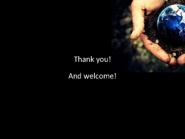 Thank you! And welcome! 