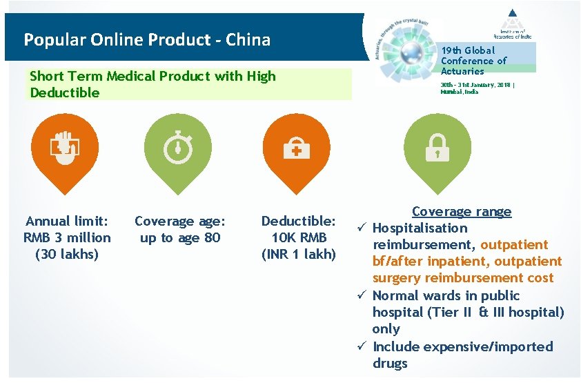 Popular Online Product - China Short Term Medical Product with High Deductible Annual limit: