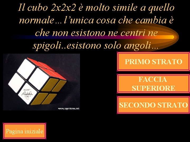 Il cubo 2 x 2 x 2 è molto simile a quello normale…l’unica cosa