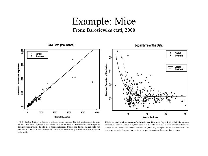 Example: Mice From: Barosiewics etatl, 2000 