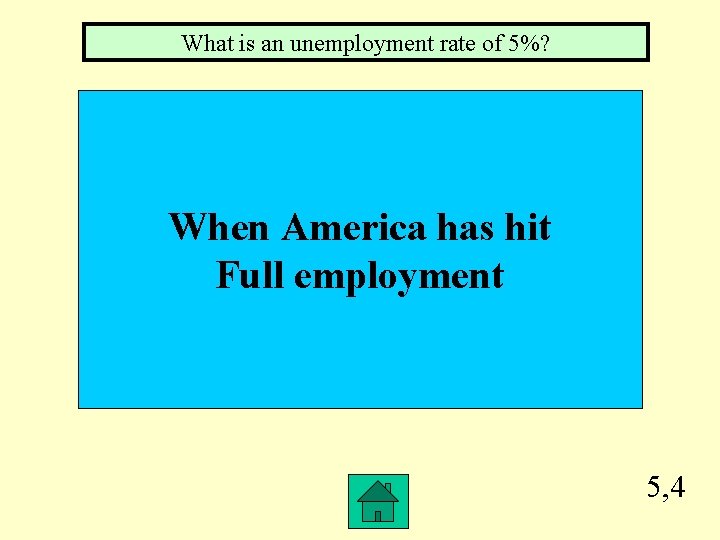 What is an unemployment rate of 5%? When America has hit Full employment 5,