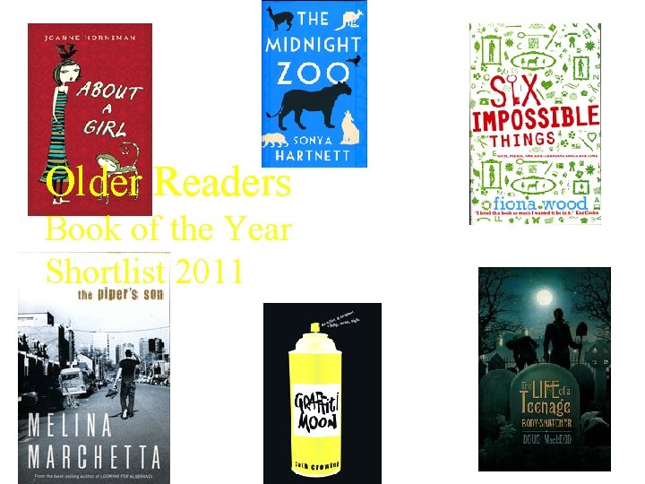 Older Readers Book of the Year Shortlist 2011 