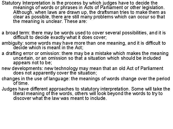 Date Friday September 25 2020 Statutory Interpretation Introduction