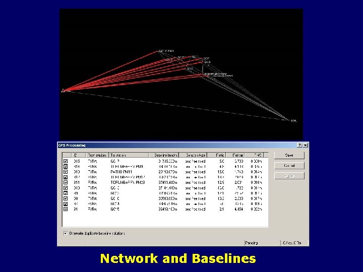 Network and Baselines 