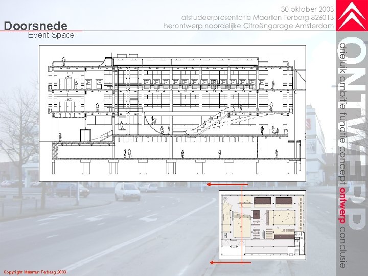 Doorsnede Event Space Copyright Maarten Terberg 2003 