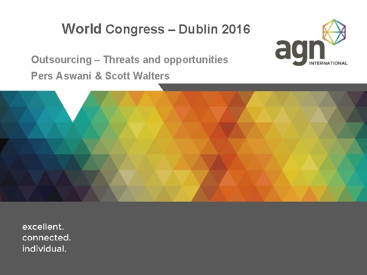 World Congress – Dublin 2016 Outsourcing – Threats and opportunities Pers Aswani & Scott