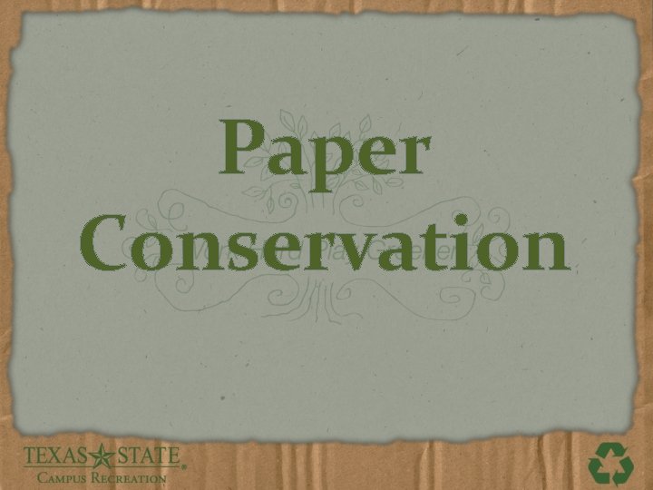 Paper Conservation 