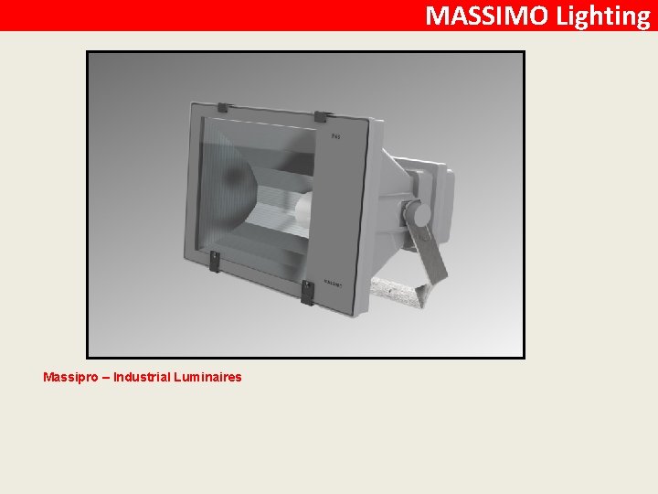 MASSIMO Lighting Massipro – Industrial Luminaires 