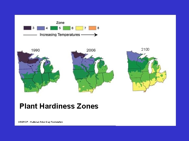 2100 Plant Hardiness Zones USGRCP - National Arbor Day Foundation 