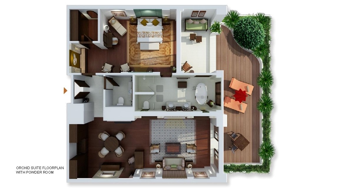 ORCHID SUITE FLOORPLAN WITH POWDER ROOM 