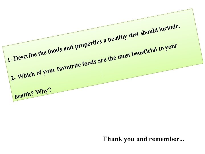 t ds 1 - foo e h t e b Descri ert p o