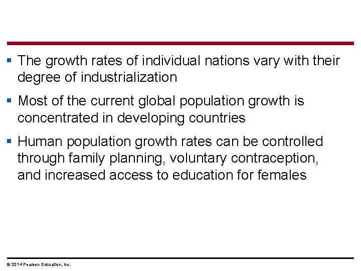 § The growth rates of individual nations vary with their degree of industrialization §