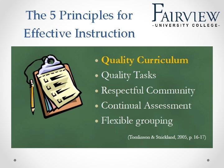 The 5 Principles for Effective Instruction 