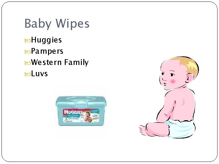 Baby Wipes Huggies Pampers Western Family Luvs 