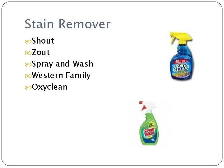 Stain Remover Shout Zout Spray and Wash Western Family Oxyclean 