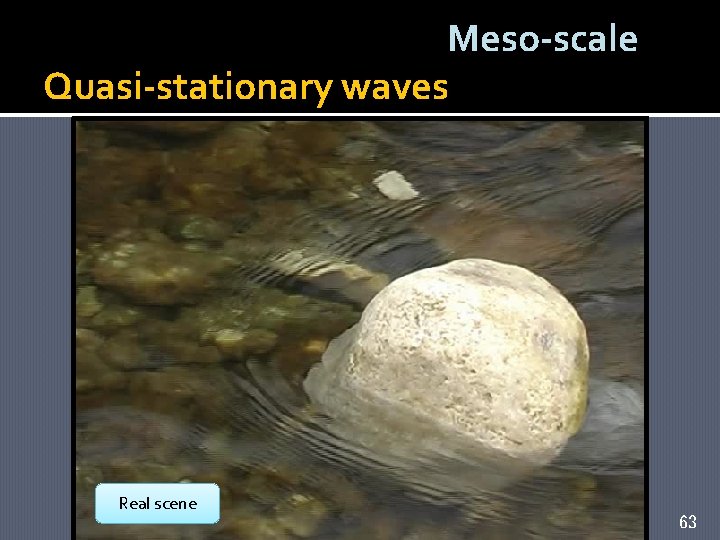 Meso-scale Quasi-stationary waves Real scene 63 