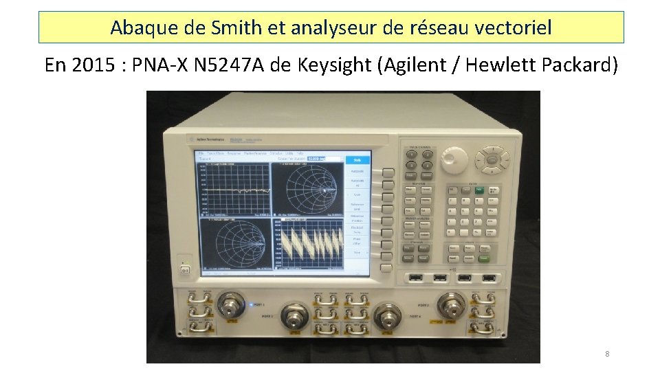 Abaque de Smith et analyseur de réseau vectoriel En 2015 : PNA-X N 5247