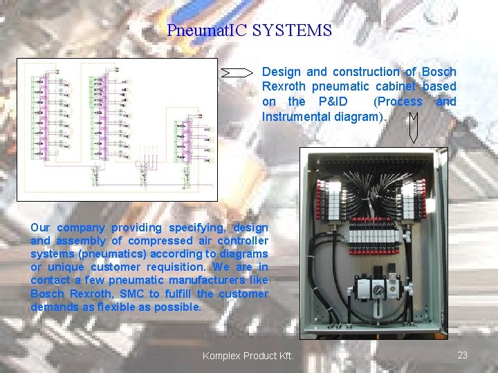 Pneumat. IC SYSTEMS Design and construction of Bosch Rexroth pneumatic cabinet based on the