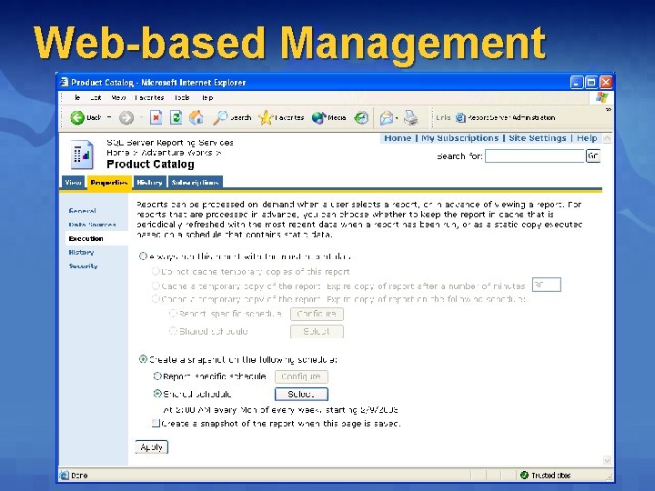 Web-based Management Web-based Management