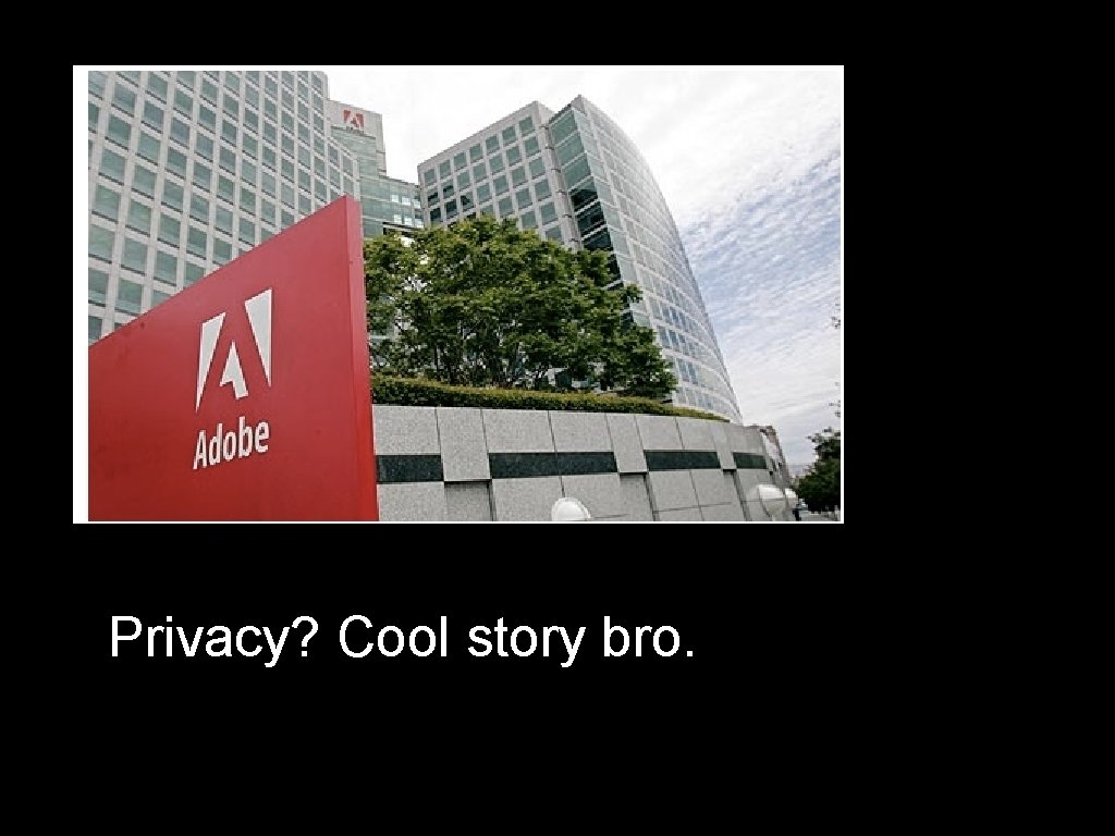 Privacy? Cool story bro. 