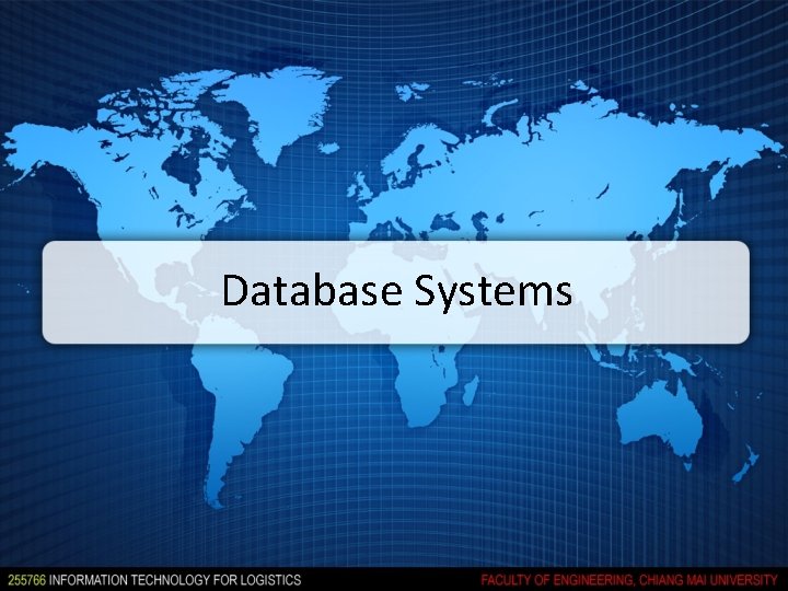 Database Systems 