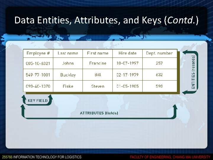 Data Entities, Attributes, and Keys (Contd. ) Data Entities, Attributes, and Keys (Contd. )