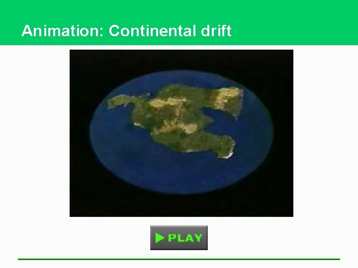 Animation: Continental drift 