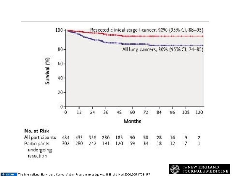 Kaplan-Meier Survival Curves for 484 Participants with Lung Cancer and 302 Participants with Clinical