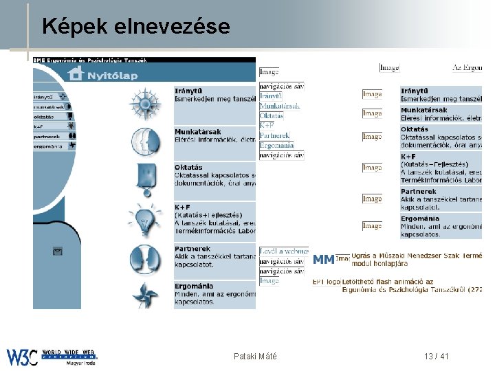 Képek elnevezése DSD Pataki Máté 13 / 41 