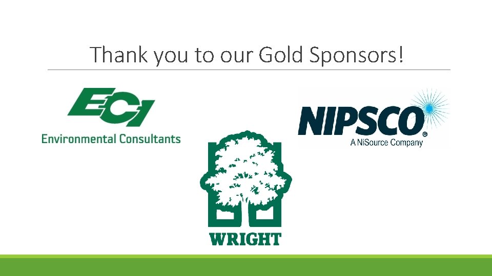 Thank you to our Gold Sponsors! 