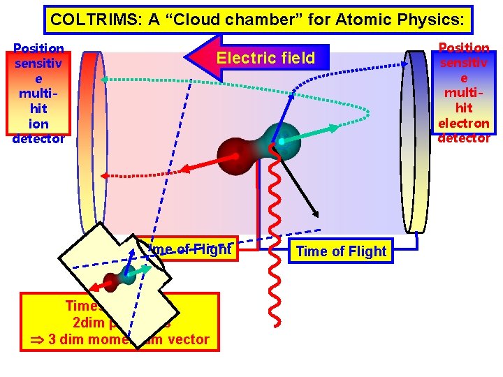 COLTRIMS: A “Cloud chamber” for Atomic Physics: Position sensitiv e multihit ion detector Electric