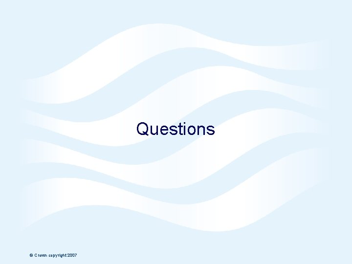 Questions © Crown copyright 2007 Page 25 