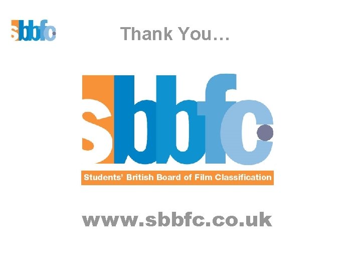 Thank You… www. sbbfc. co. uk 