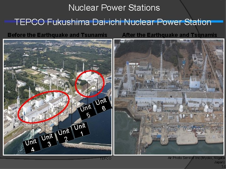 Nuclear Power Stations TEPCO Fukushima Dai-ichi Nuclear Power Station Before the Earthquake and Tsunamis