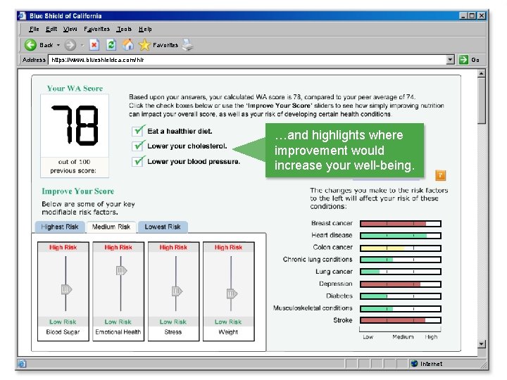 File Edit View Favorites Tools Help Back Favorites Address https: //www. blueshieldca. com/hlr Go