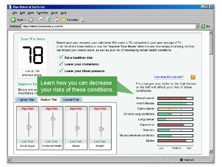 File Edit View Favorites Tools Help Back Favorites Address https: //www. blueshieldca. com/hlr Go