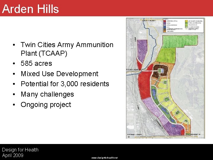 Arden Hills City of Arden Hills • Twin Cities Army Ammunition Plant (TCAAP) •