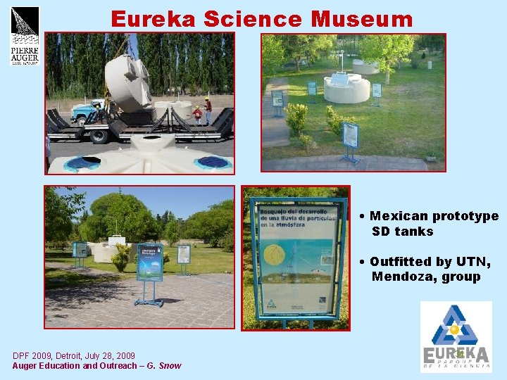 Eureka Science Museum • Mexican prototype SD tanks • Outfitted by UTN, Mendoza, group