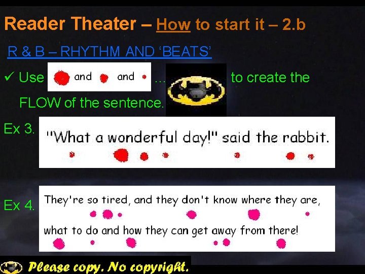 Reader Theater – How to start it – 2. b R & B –